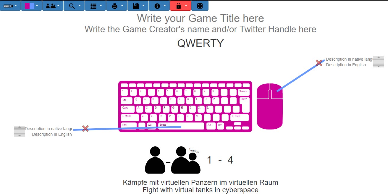 Games input sheet maker