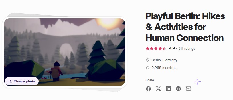 Playful hikes for human connection